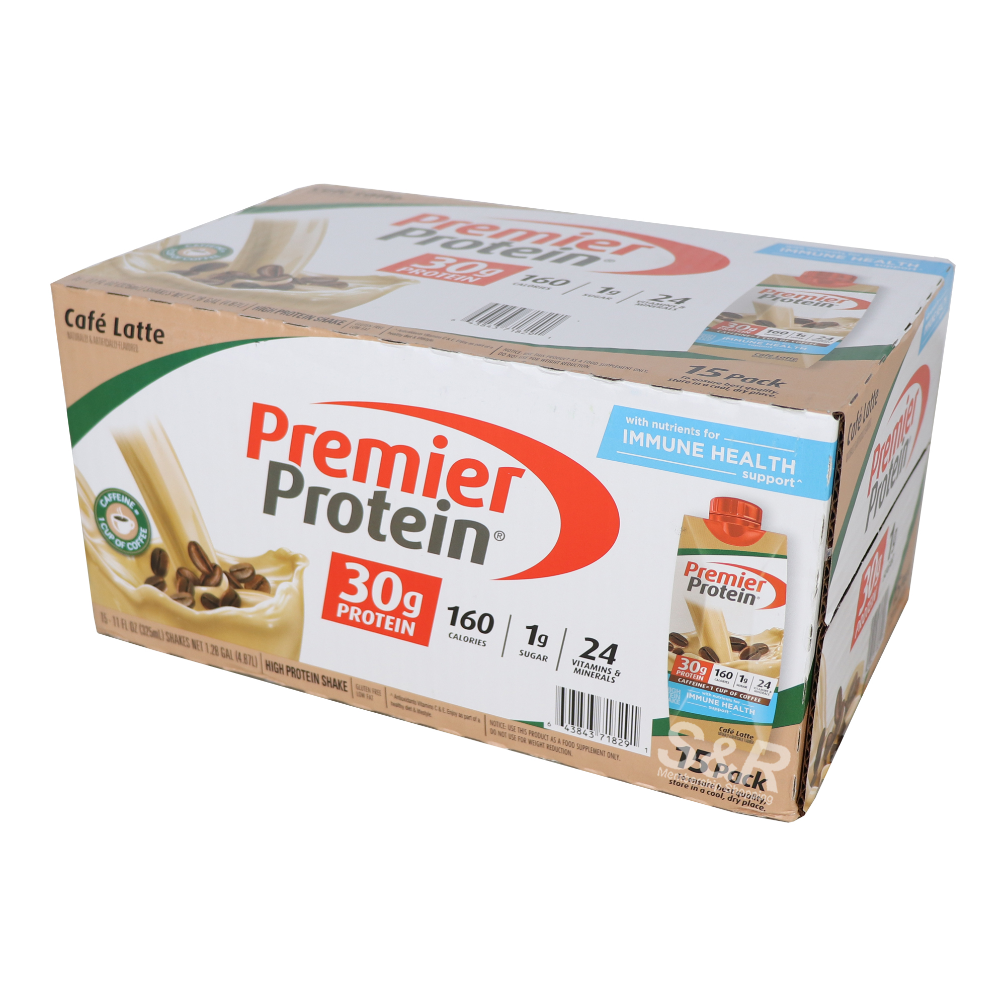 Premier Protein Cafe Latte 15 pcs